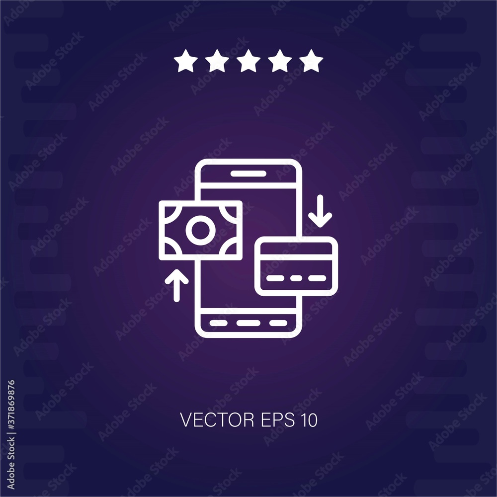 transaction vector icon modern illustration transaction vector icon modern illustration