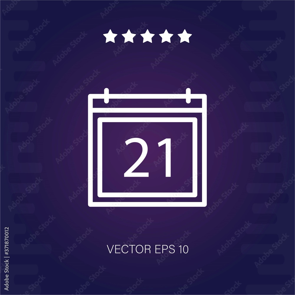 calendar vector icon modern illustration calendar vector icon modern illustration