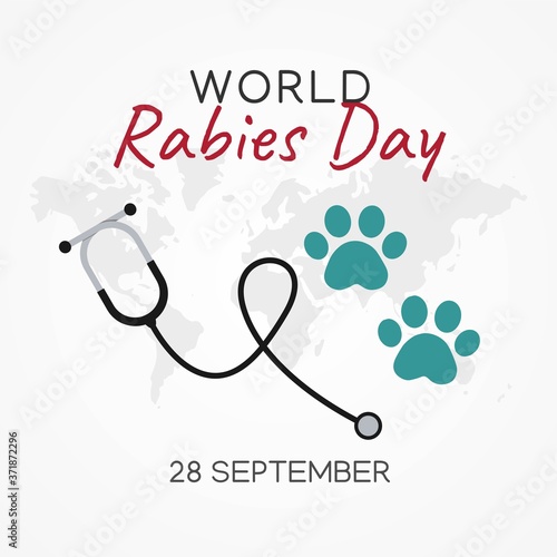 World Rabies Day Vector Illustration 
