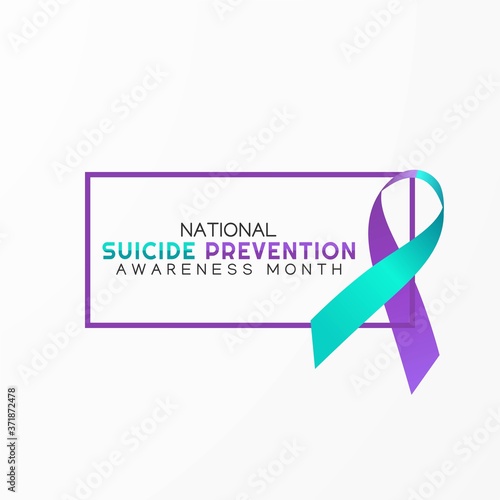 Suicide Prevention Awareness Month Vector Illustration © Yogi