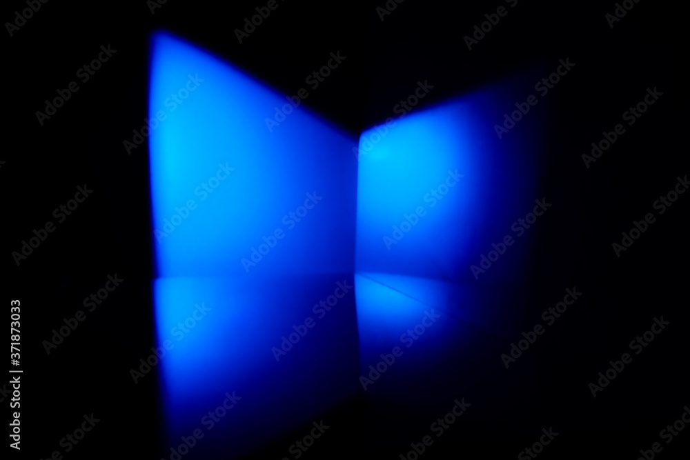 Abstract background with blue light and reflection Abstract background with blue light and reflection