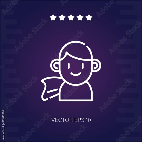 superman vector icon modern illustration