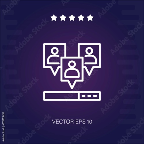 viral vector icon modern illustration