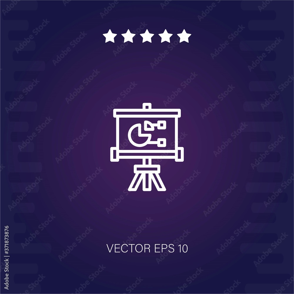 presentation vector icon modern illustration presentation vector icon modern illustration