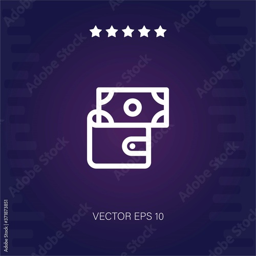 money vector icon modern illustration