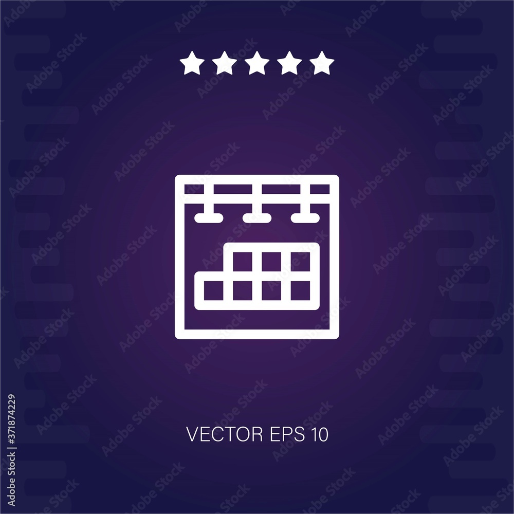 calendar vector icon modern illustration calendar vector icon modern illustration