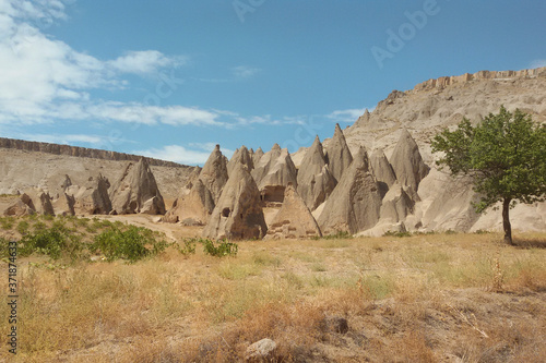 ruins of the ancient city in Cappadocia