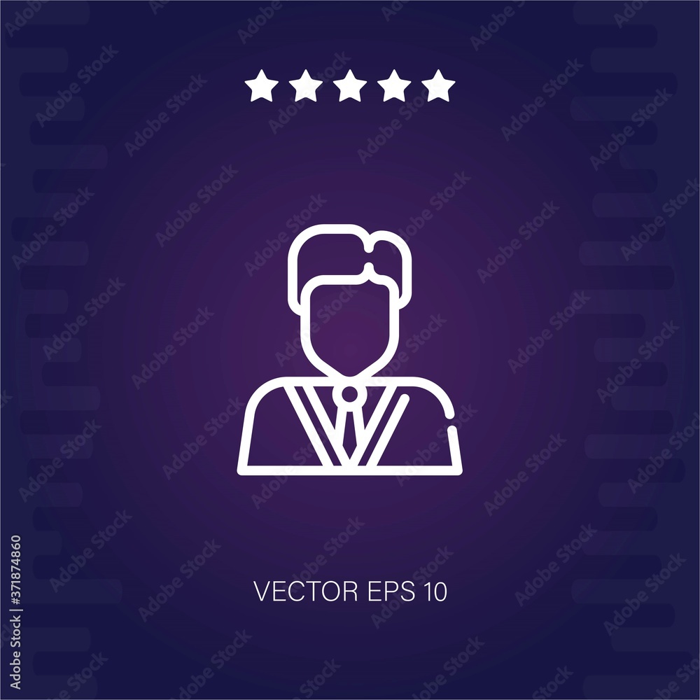 businessman vector icon modern illustration businessman vector icon modern illustration