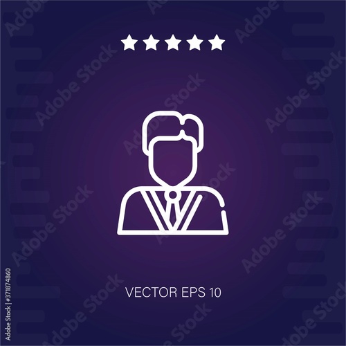 businessman vector icon modern illustration