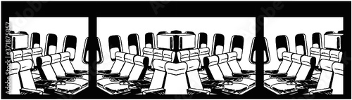 Airplane Seats Vector 