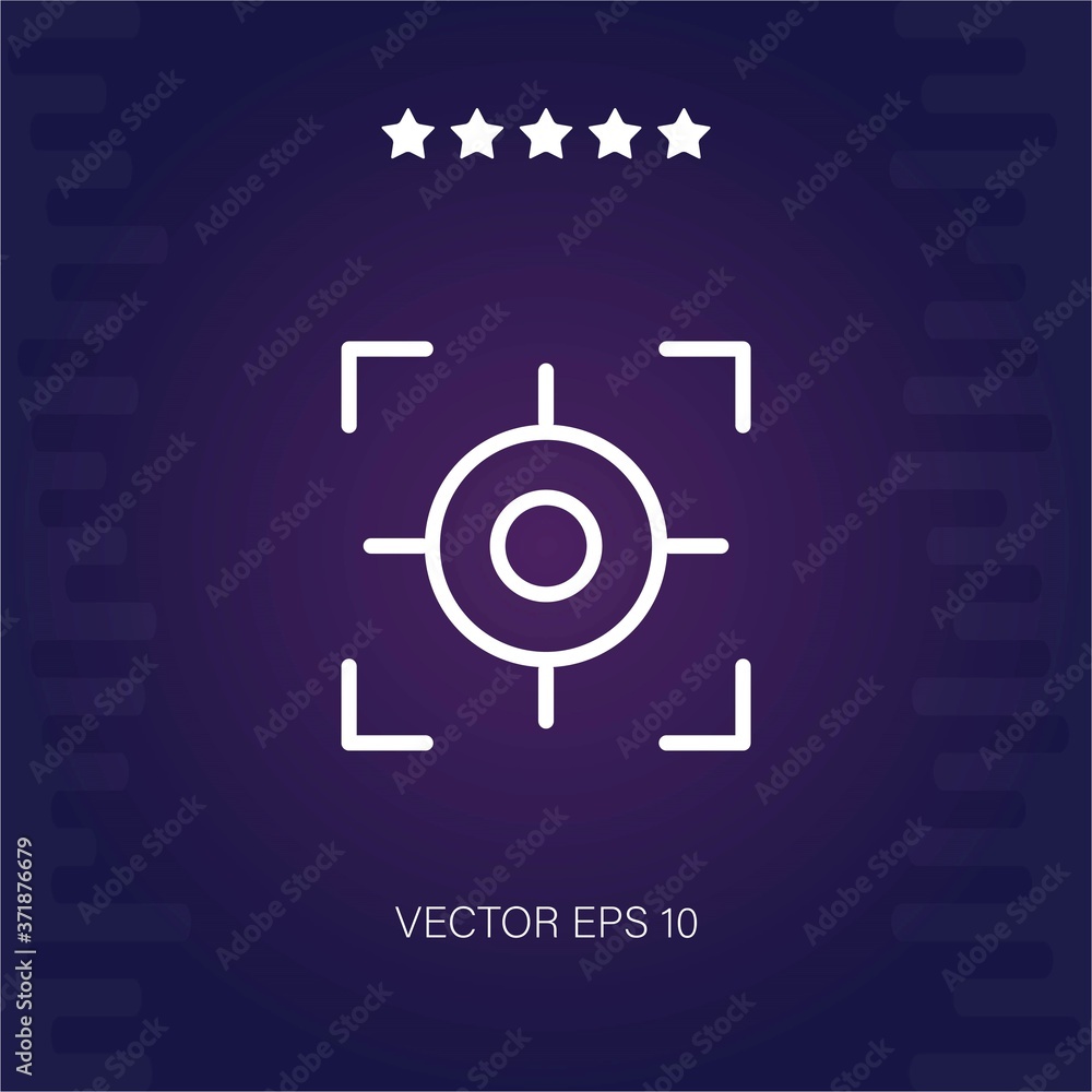 target vector icon modern illustration target vector icon modern illustration