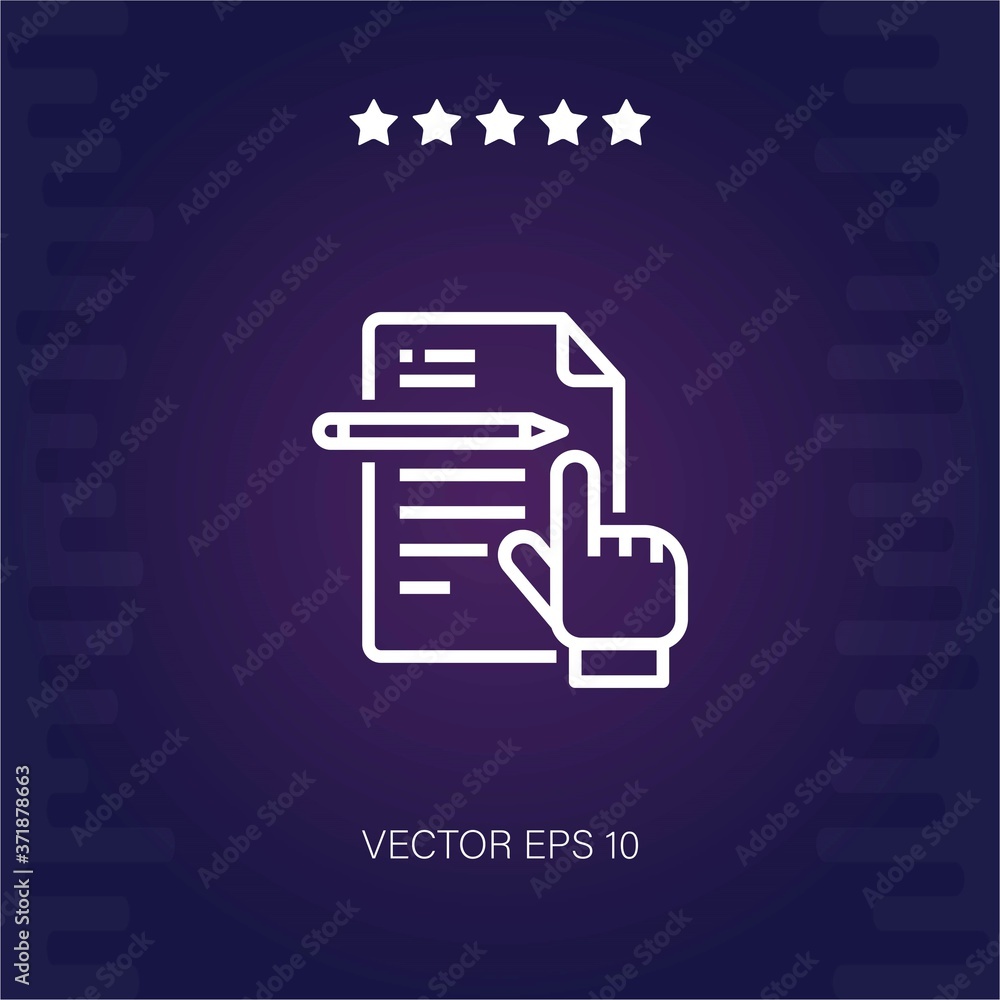 work vector icon modern illustration work vector icon modern illustration