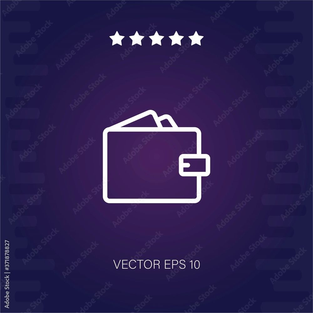 wallet vector icon modern illustration wallet vector icon modern illustration
