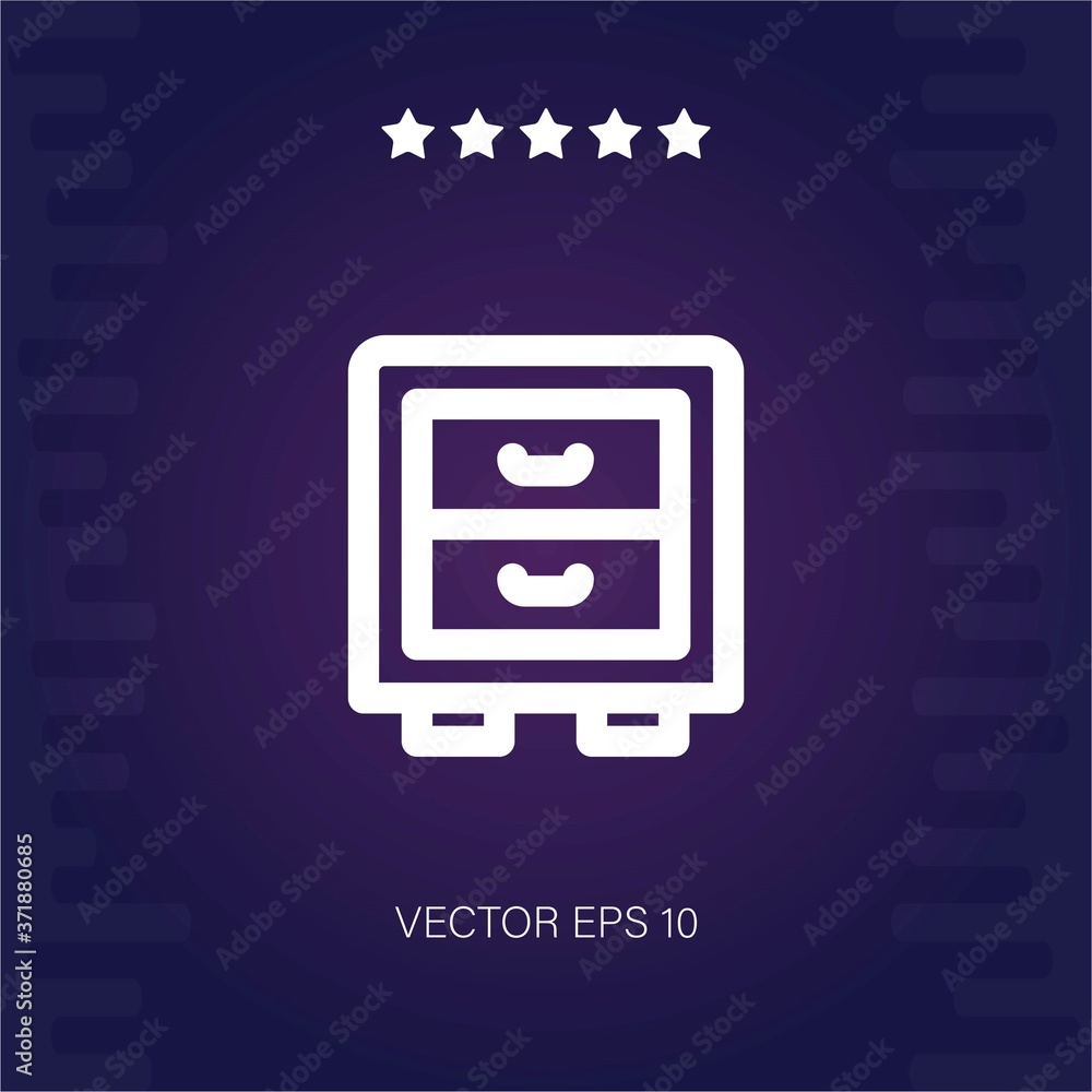 cabinet vector icon modern illustration cabinet vector icon modern illustration