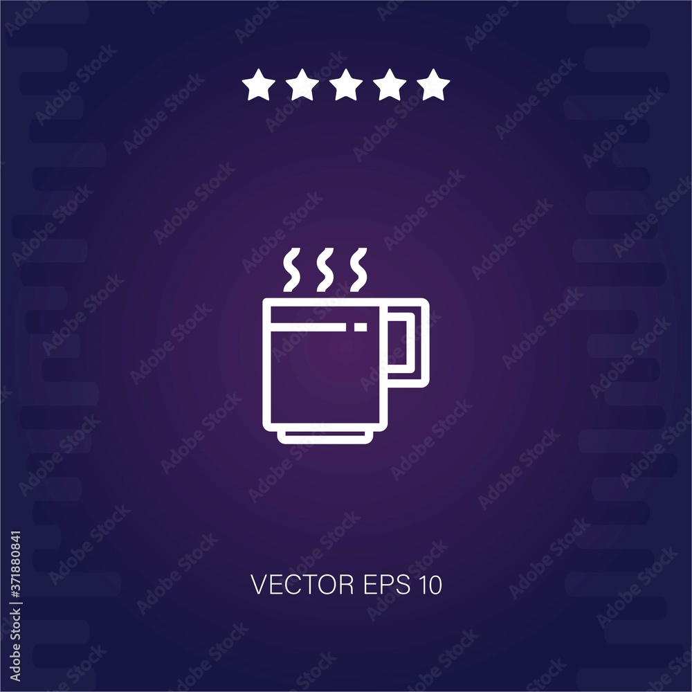 coffee cup vector icon modern illustration
