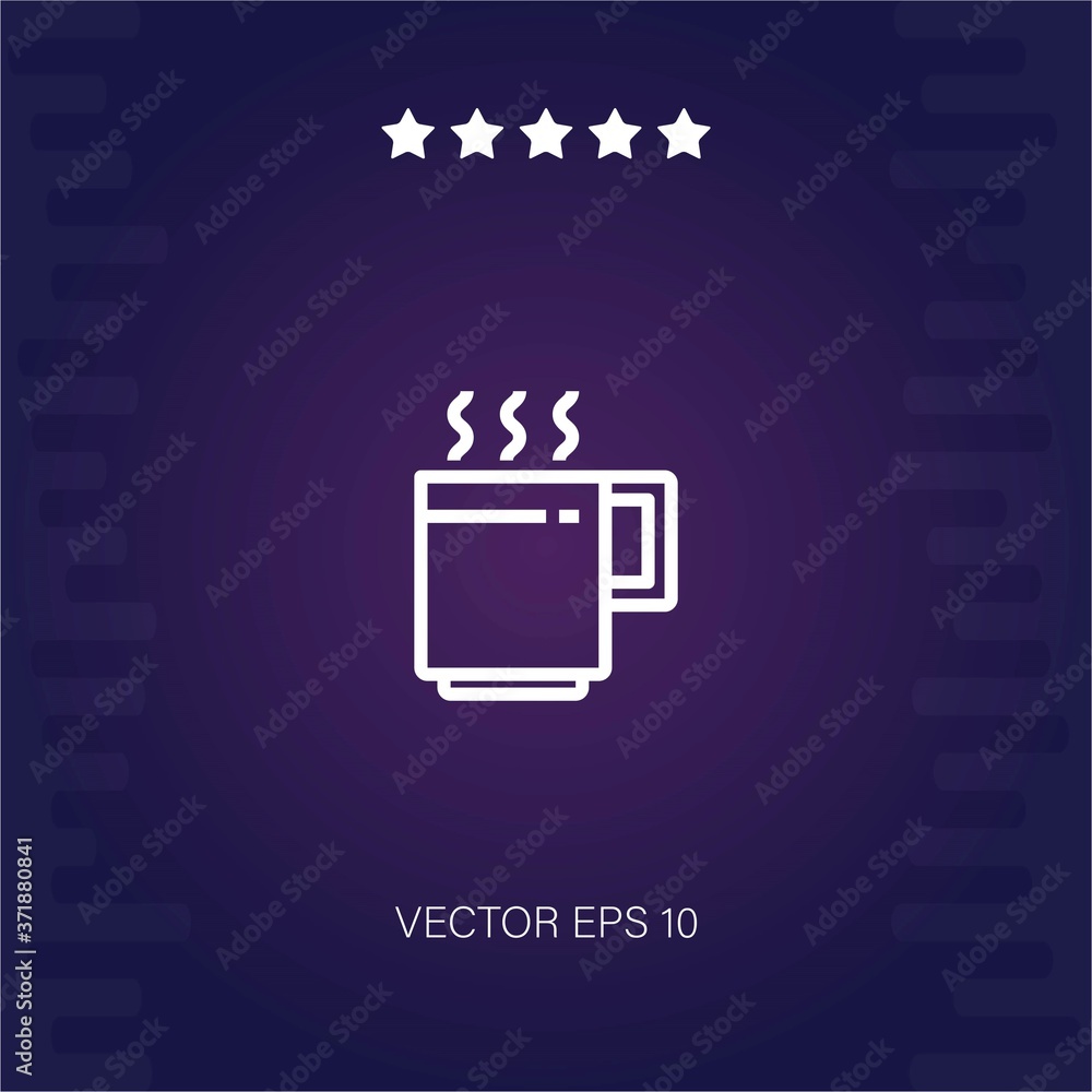 coffee cup vector icon modern illustration coffee cup vector icon modern illustration