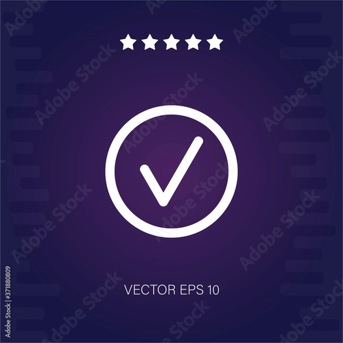checked vector icon modern illustration