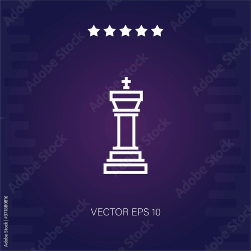 chess vector icon modern illustration