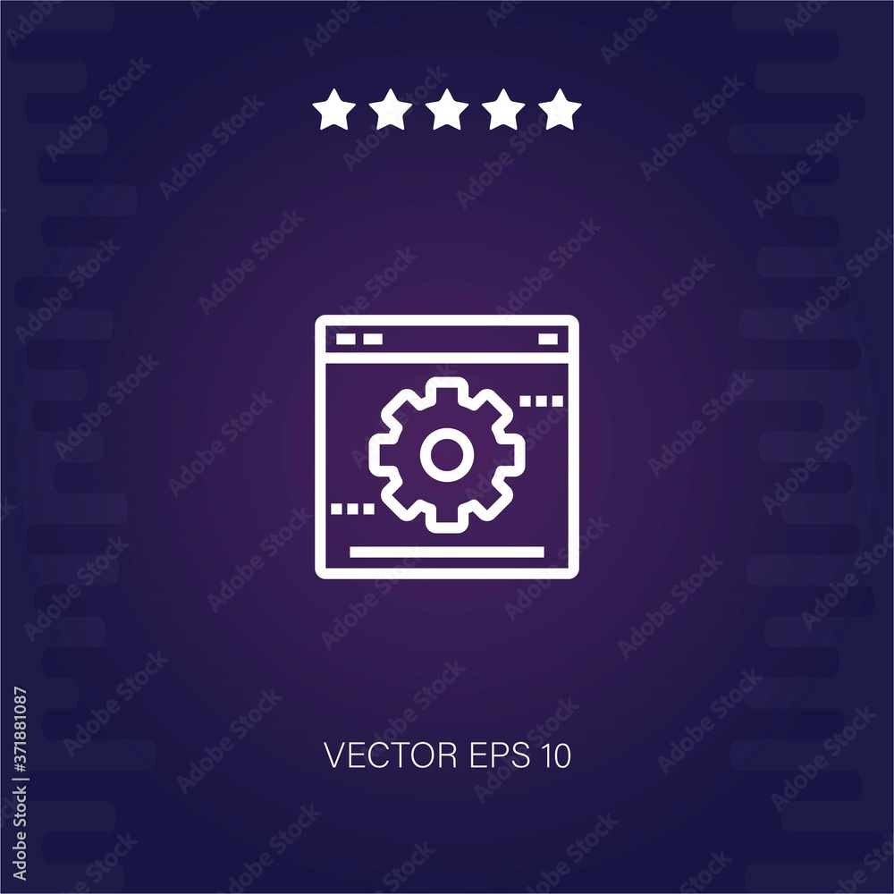development vector icon modern illustration development vector icon modern illustration