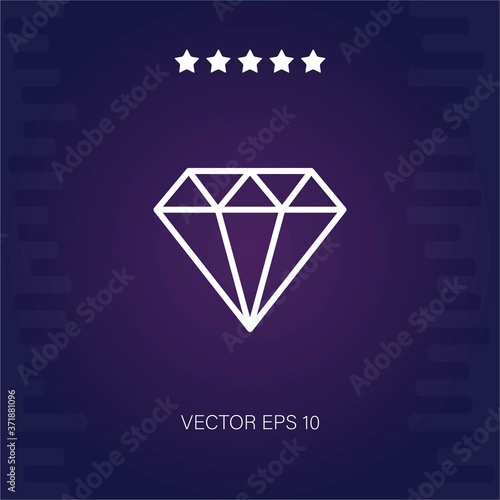 diamond vector icon modern illustration