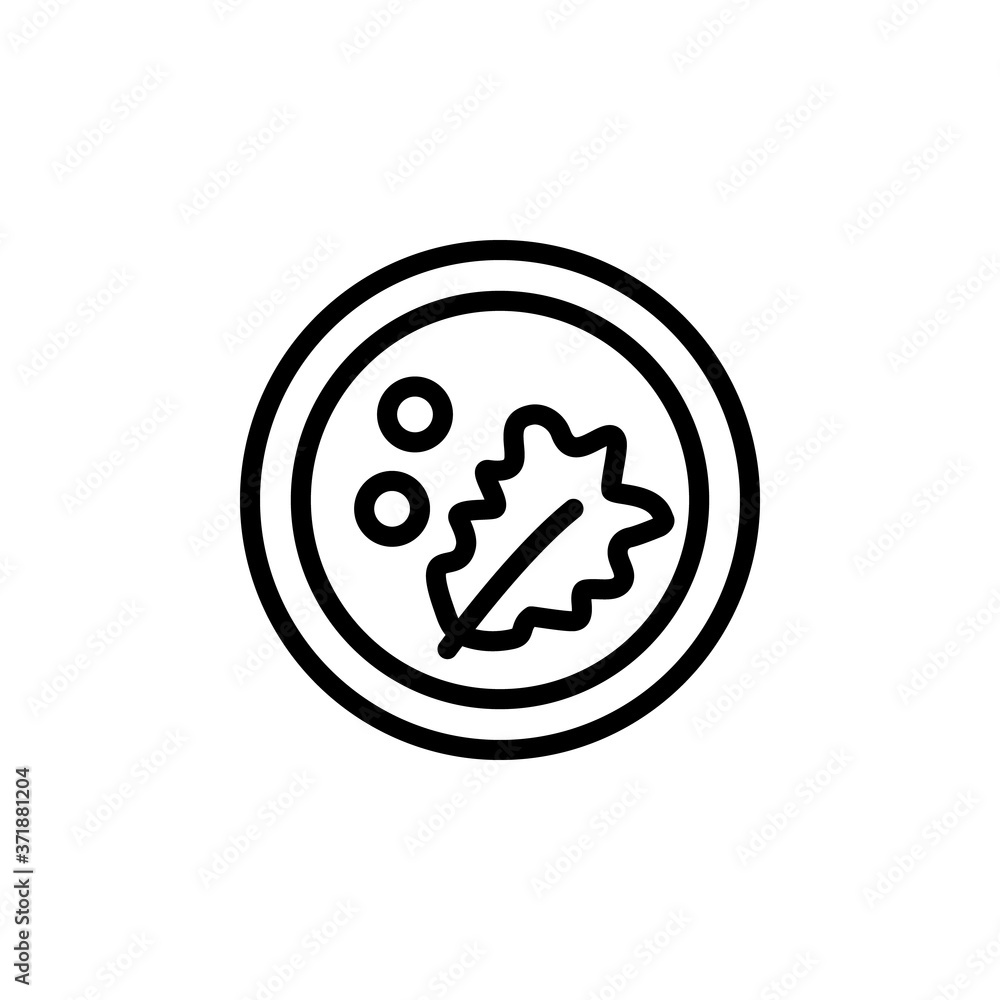Vegetable greens icon. Simple line, outline vector elements of vegetarian food icons for ui and ux, website or mobile application Vegetable greens icon. Simple line, outline vector elements of vegetarian food icons for ui and ux, website or mobile application