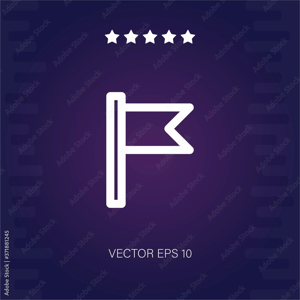 flag vector icon modern illustration flag vector icon modern illustration
