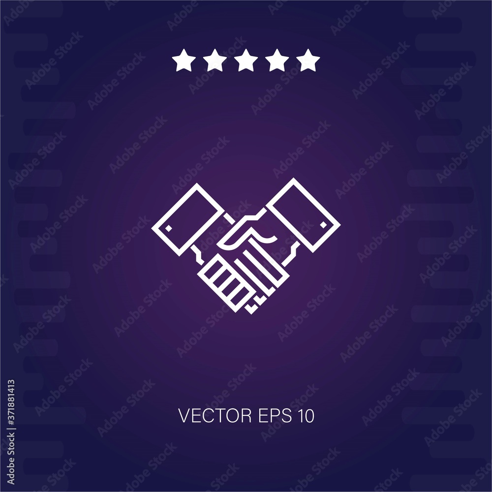 handshake vector icon modern illustration handshake vector icon modern illustration