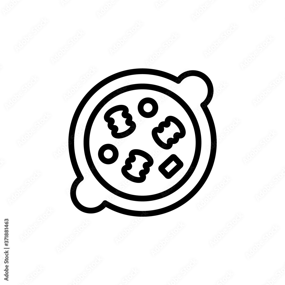 Pasta icon. Simple line, outline vector elements of vegetarian food icons for ui and ux, website or mobile application Pasta icon. Simple line, outline vector elements of vegetarian food icons for ui and ux, website or mobile application