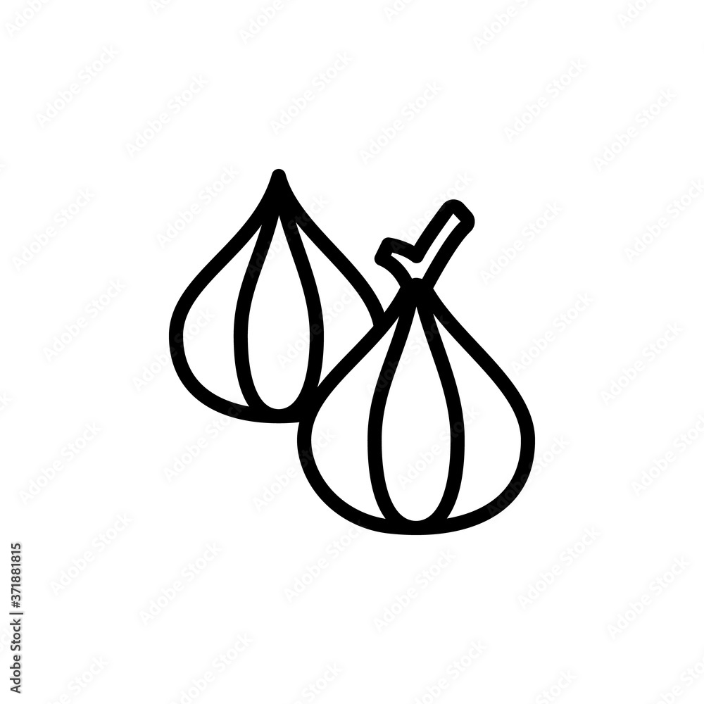 Onion icon. Simple line, outline vector elements of vegetarian food icons for ui and ux, website or mobile application Onion icon. Simple line, outline vector elements of vegetarian food icons for ui and ux, website or mobile application