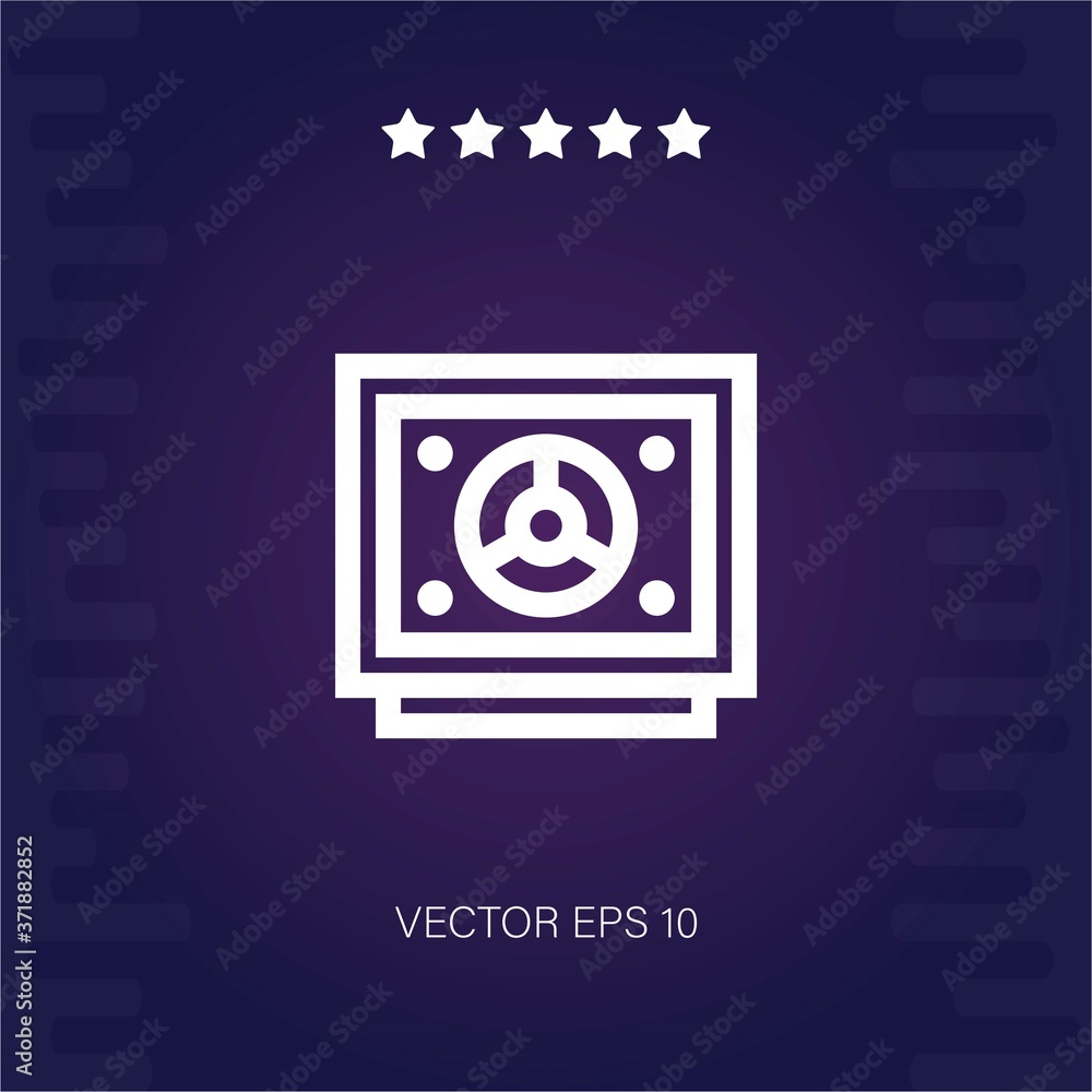 safebox vector icon modern illustration safebox vector icon modern illustration