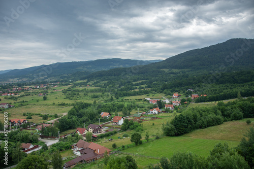 Sovata, Romania - 2020 Transylvania,Panoramic view from Belvedere tower
