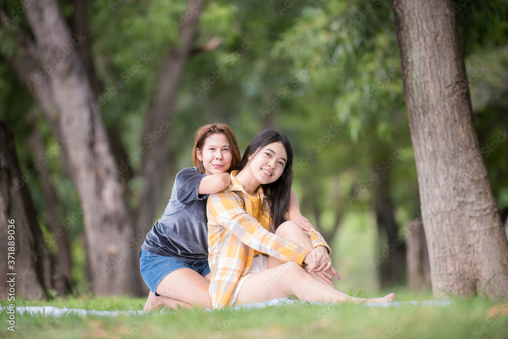 Fototapeta premium Portrait mother and child
