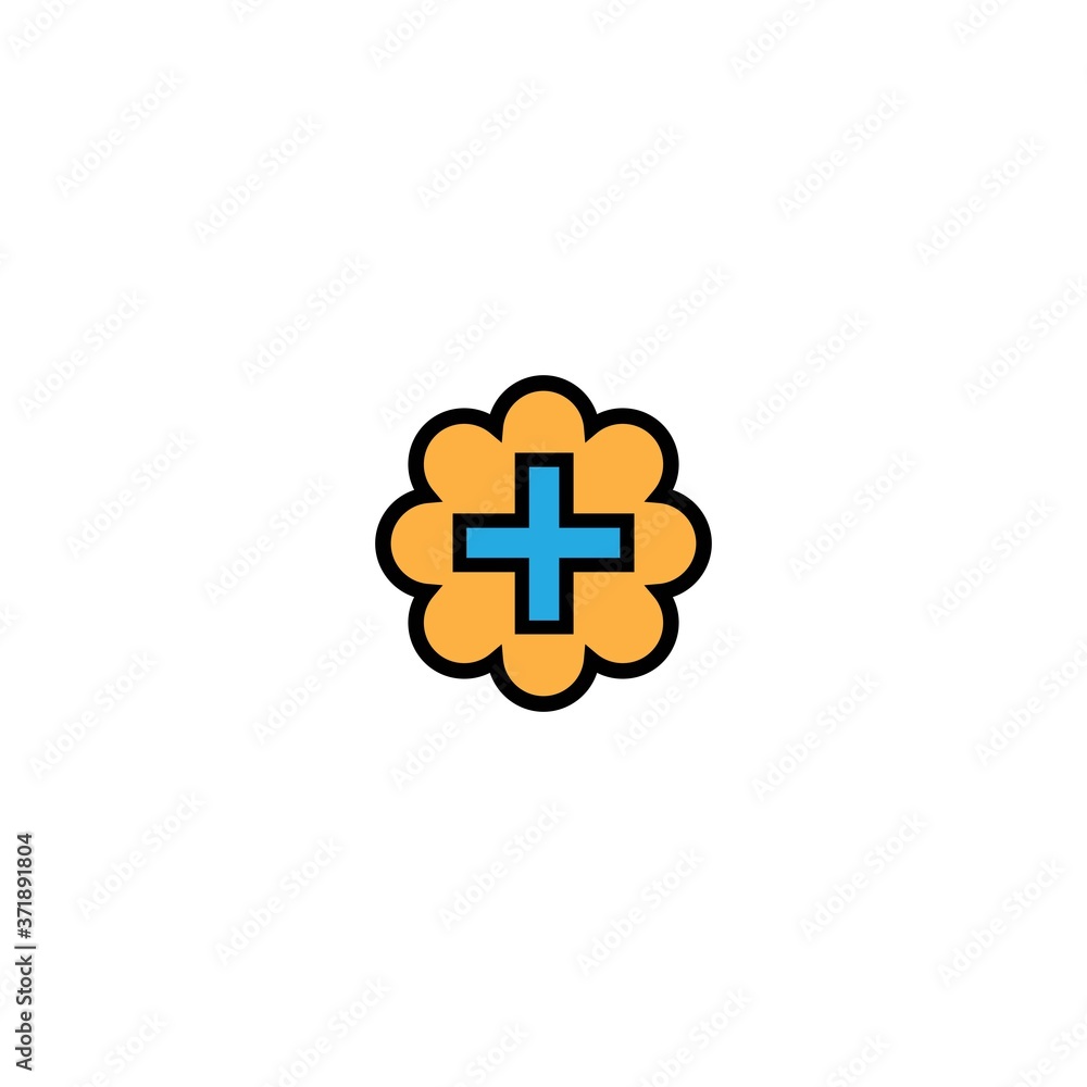 Medical cross vector icon Medical cross vector icon