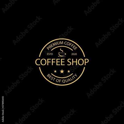 Coffee vintage logo template