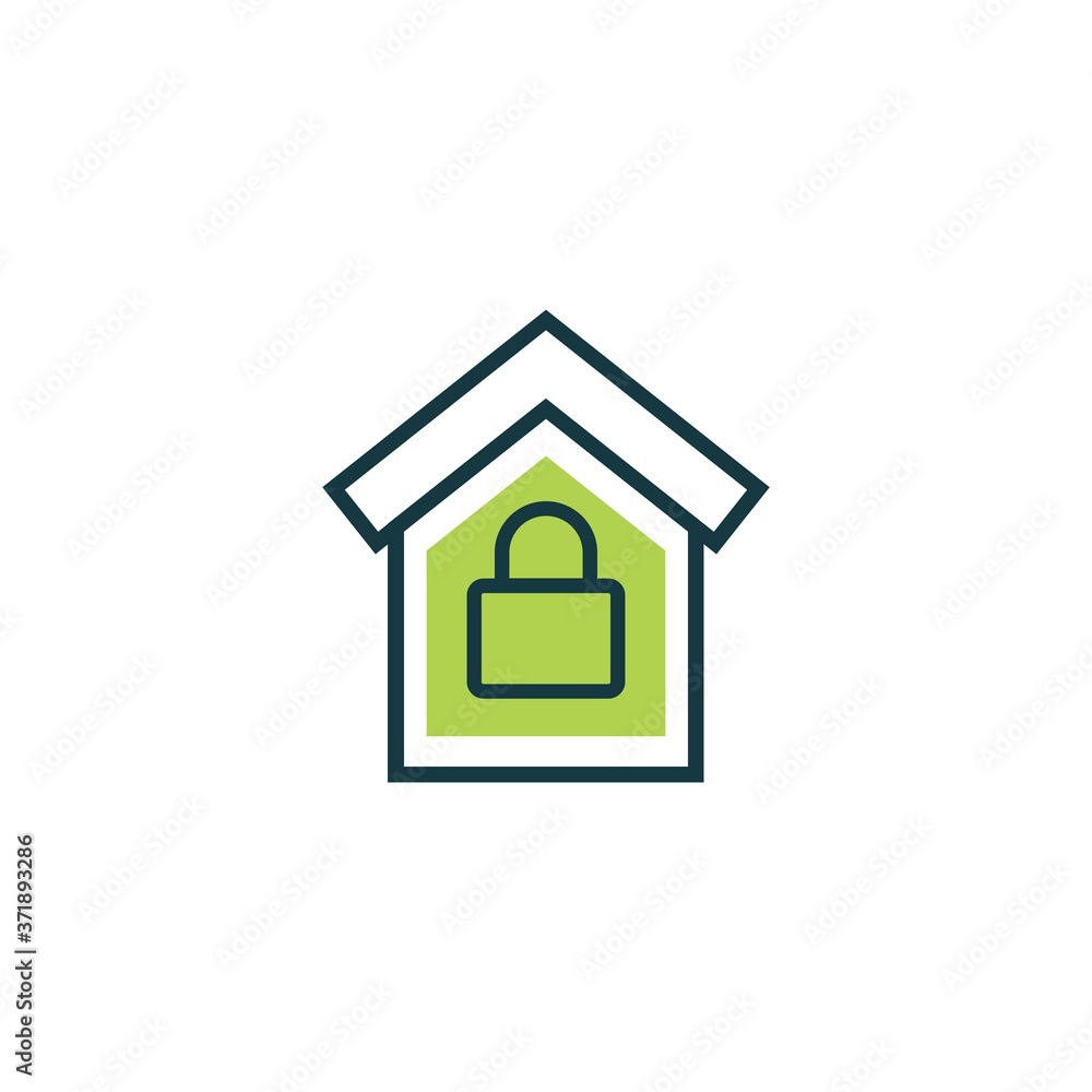 Security icon flat Security icon flat