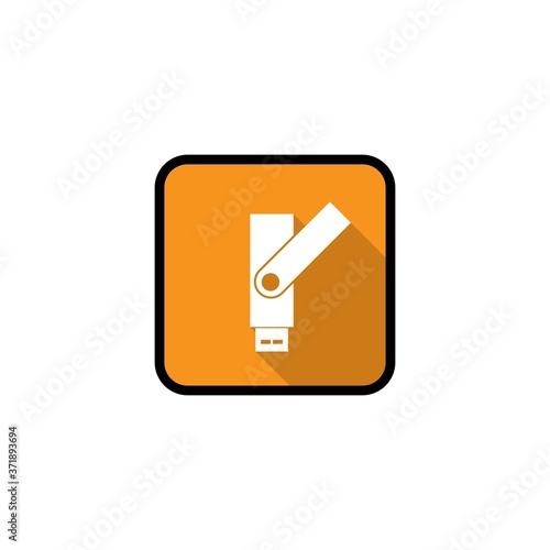 Free Download USB tech icon flat - GFXLoad