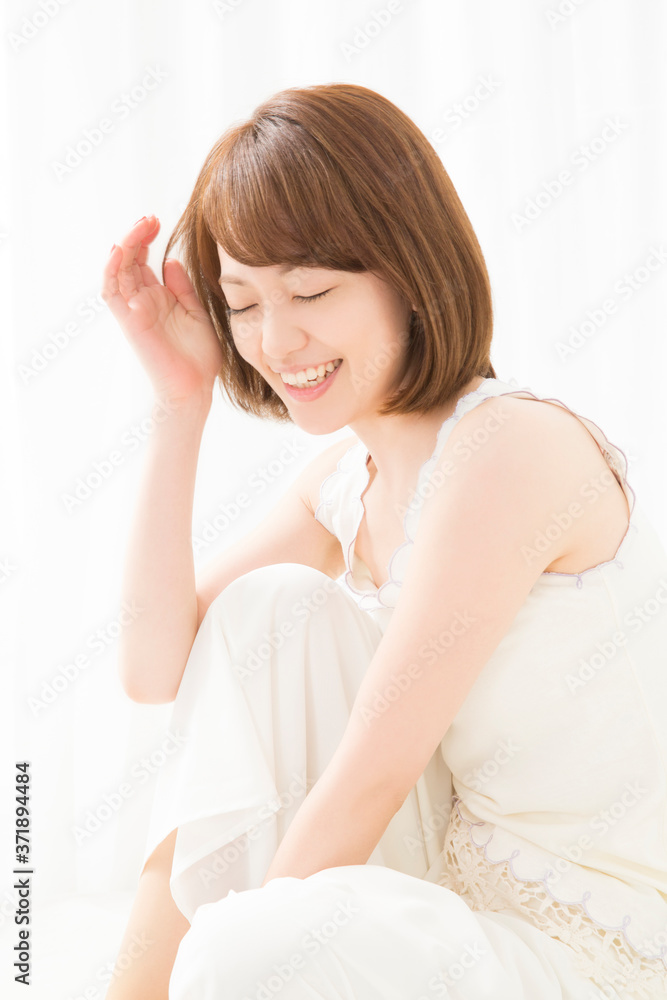 笑顔の女性 笑顔の女性