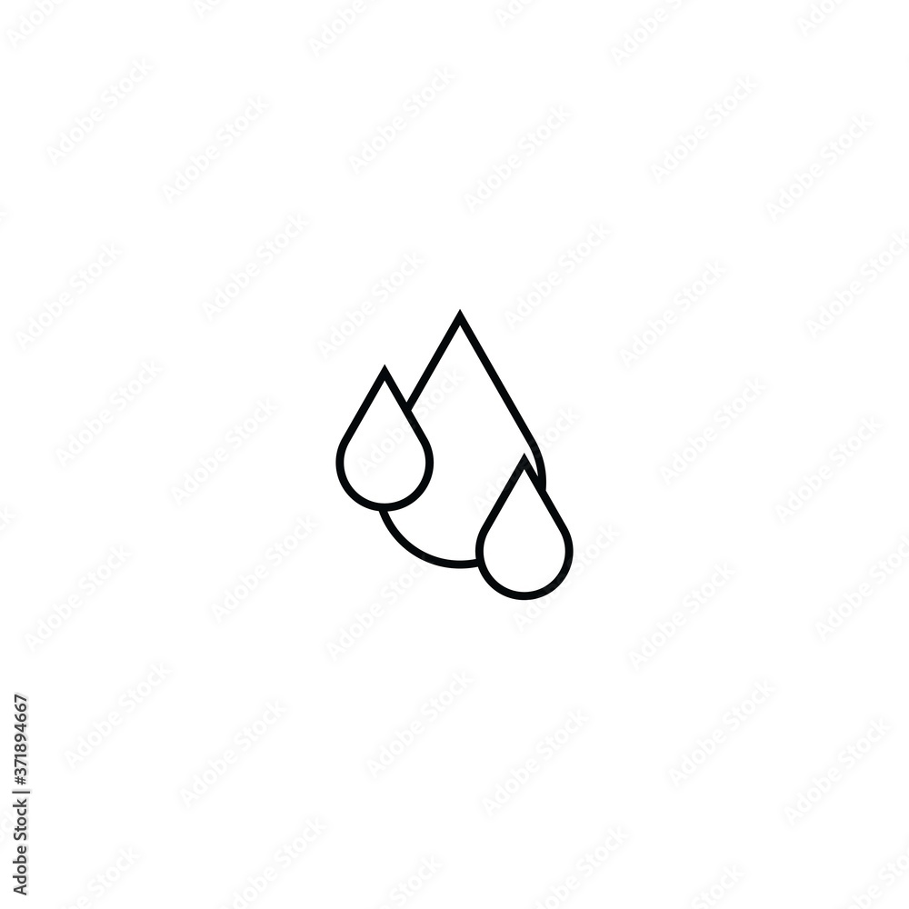 Drop logo vector icon Drop logo vector icon