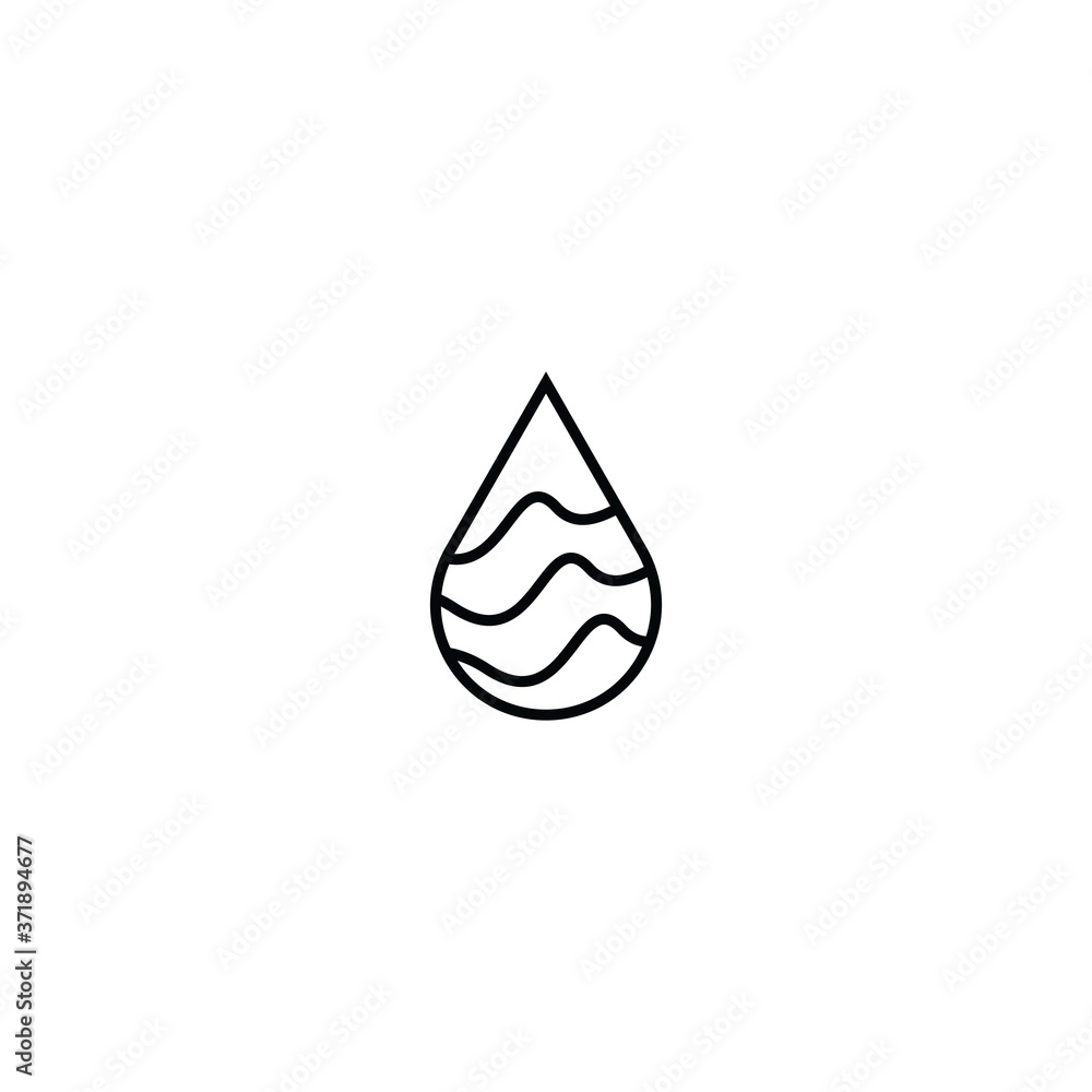 Drop logo vector icon Drop logo vector icon