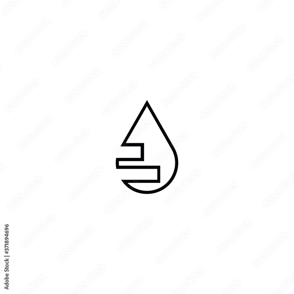 Drop logo vector icon Drop logo vector icon
