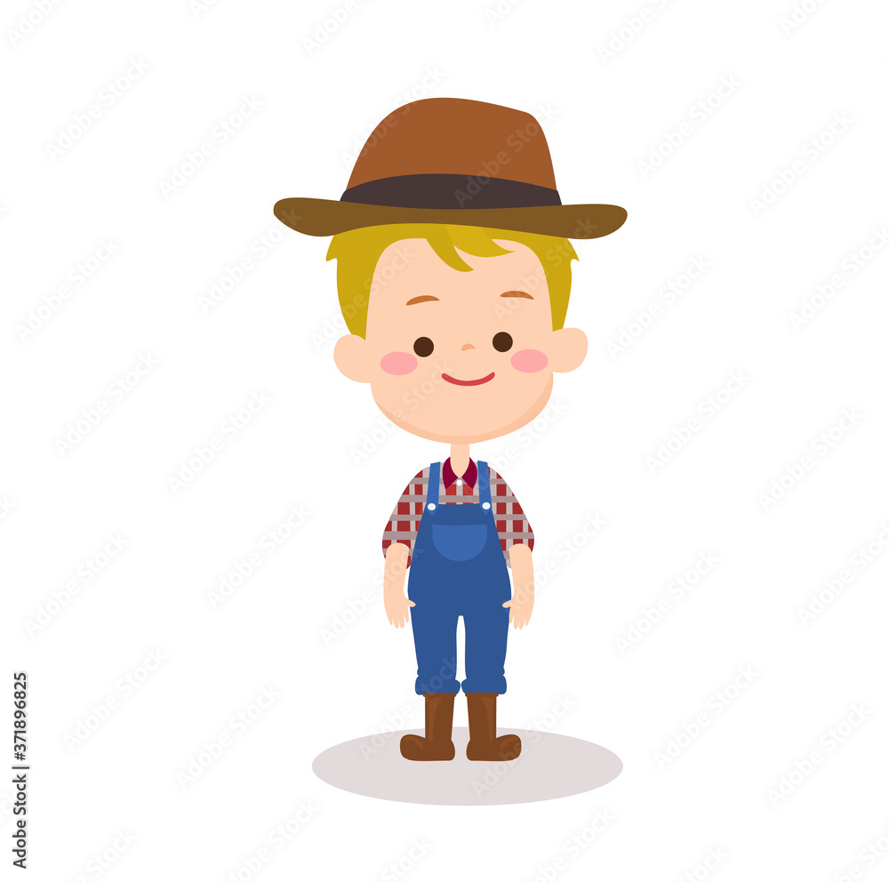 Cartoon Cute Farmer 