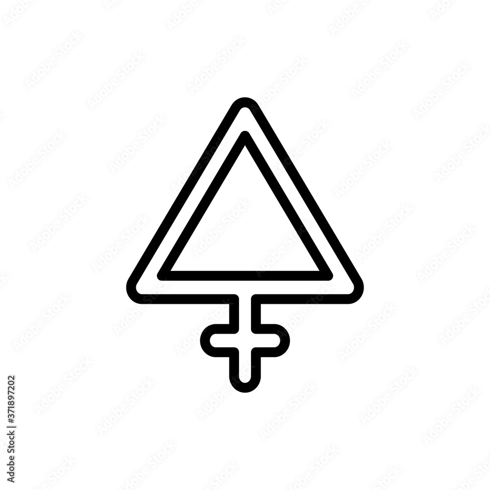 Sulfur symbol icon. Simple line, outline vector elements of esoteric icons for ui and ux, website or mobile application Sulfur symbol icon. Simple line, outline vector elements of esoteric icons for ui and ux, website or mobile application