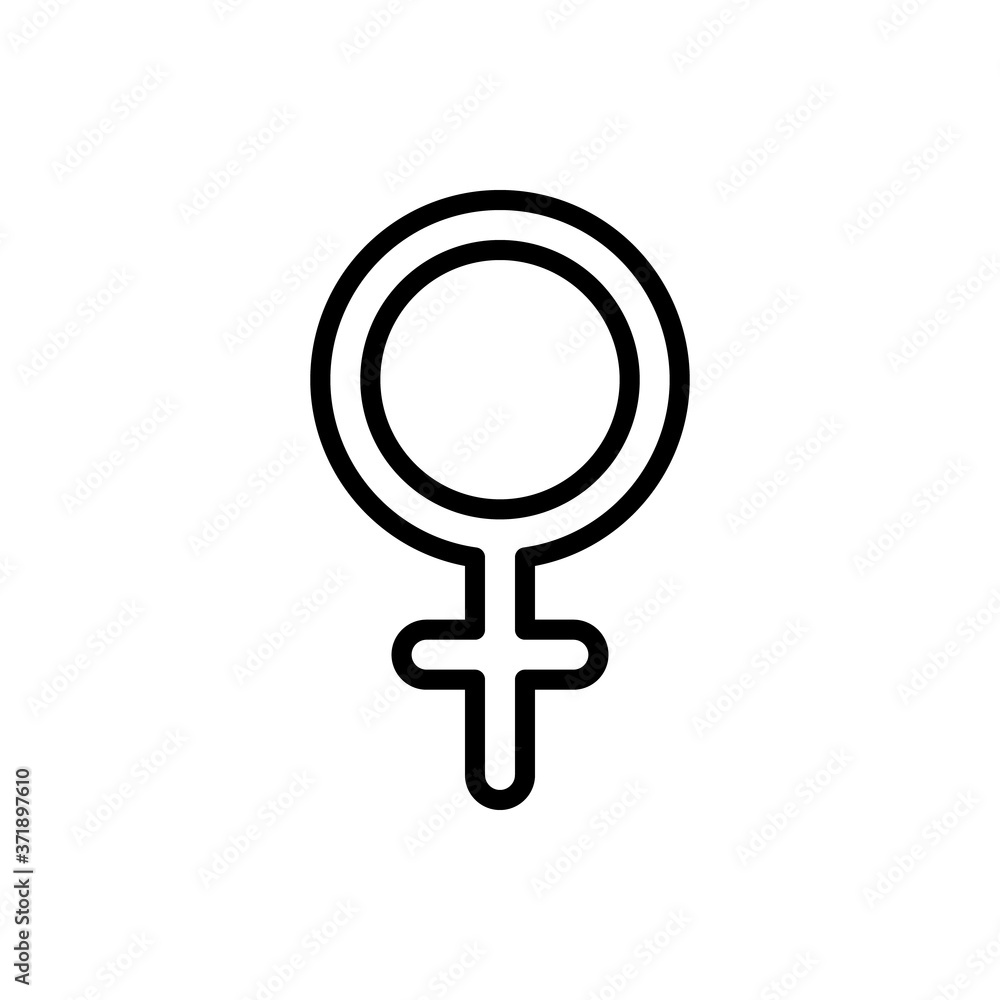 Symbol Venus icon. Simple line, outline vector elements of esoteric icons for ui and ux, website or mobile application Symbol Venus icon. Simple line, outline vector elements of esoteric icons for ui and ux, website or mobile application