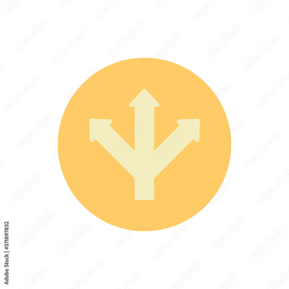 Arrow left, right and up icon. Simple color vector elements of pointer icons for ui and ux, website or mobile application Arrow left, right and up icon. Simple color vector elements of pointer icons for ui and ux, website or mobile application