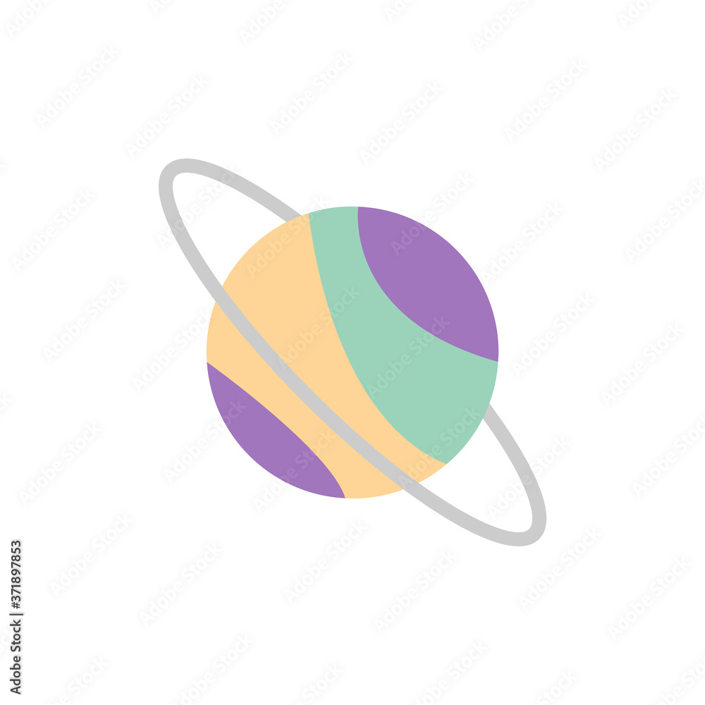 Planet space icon. Simple color vector elements of esoteric icons for ui and ux, website or mobile application