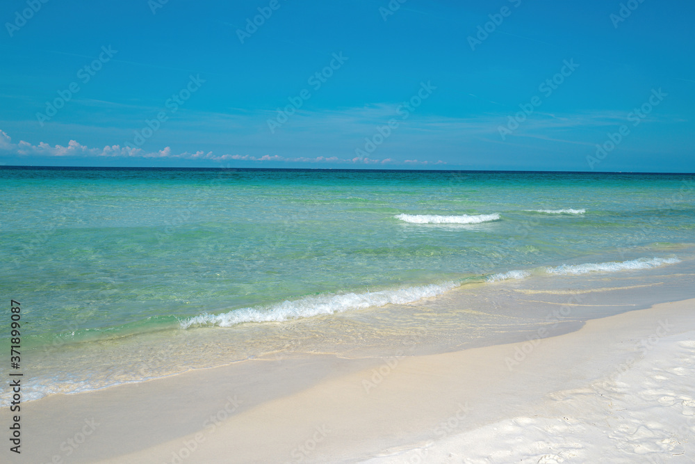 Perfect ocean background. Summer beach and sea.