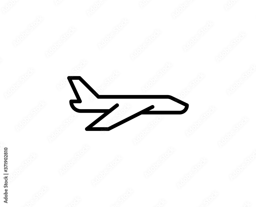 Plane line icon