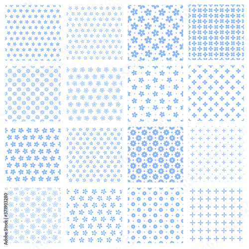 Collection of background materials of a seamless flower,
It is uneven intentionally,
