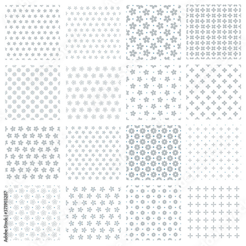 Collection of background materials of a seamless flower,
It is uneven intentionally,
