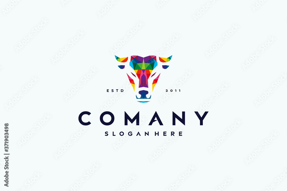 Obraz premium Buffalo logo with colorful design